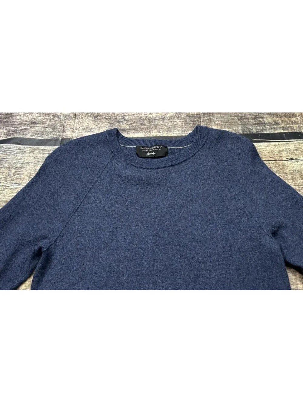 Banana Republic Sweater Womens Small Italian Merino Wool Baruffa Crew Neck